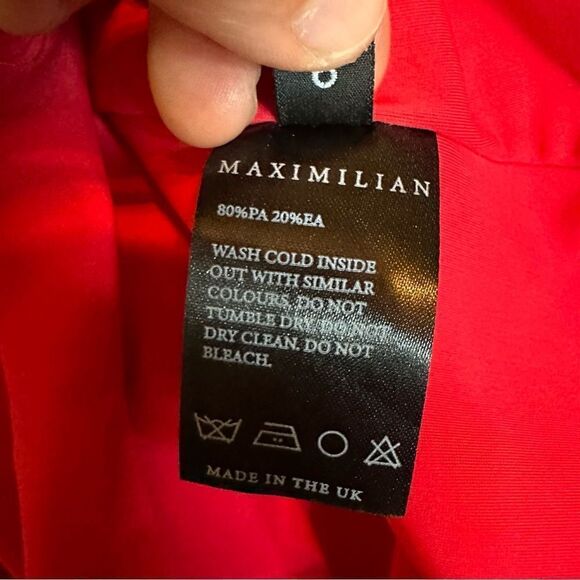 MAXIMILIAN DAVIS Disco Drape Bodysuit UK size 6 - Picture 6 of 9